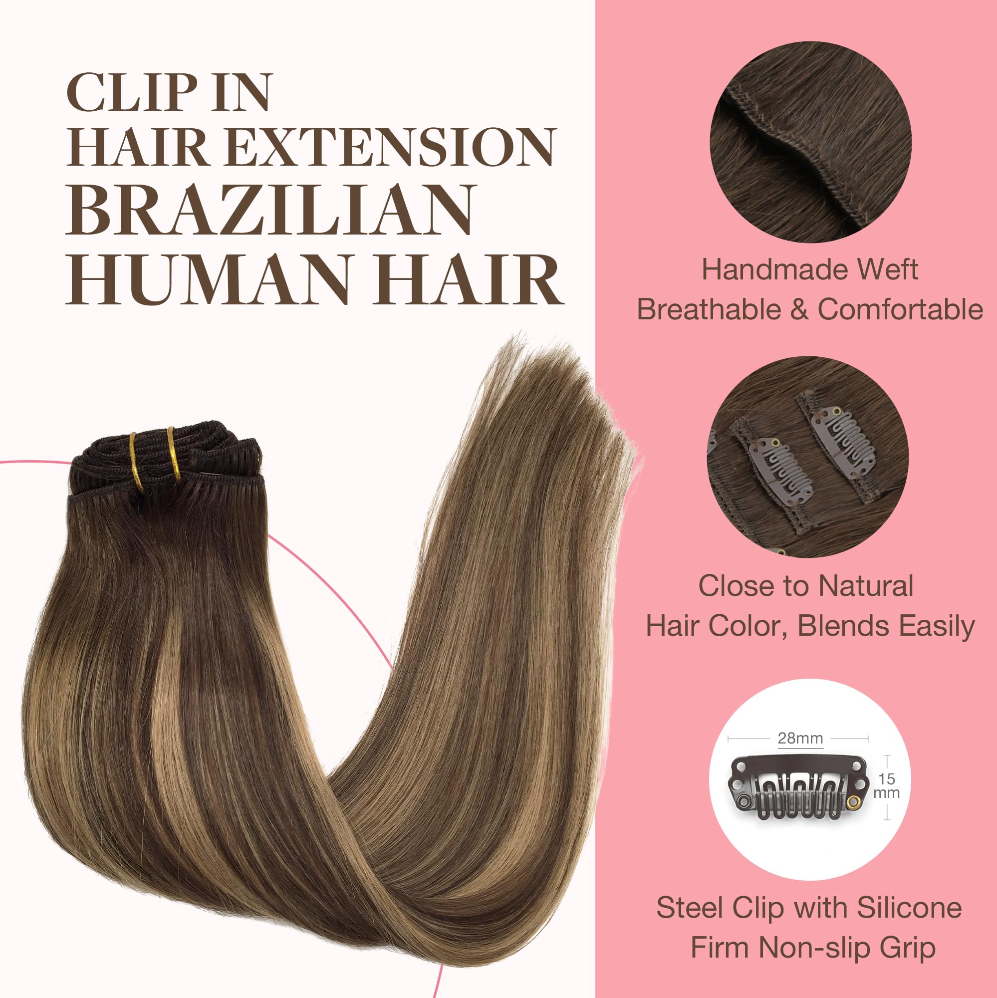 GOO GOO balayage chocolate brown to caramel blonde for versatile styling.