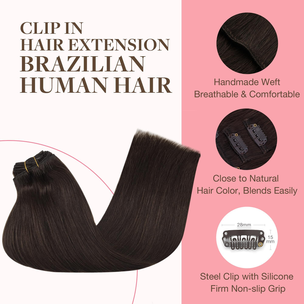 GOO GOO clip-in extensions application scene with easy-to-use clips