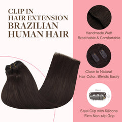 GOO GOO clip-in extensions application scene with easy-to-use clips