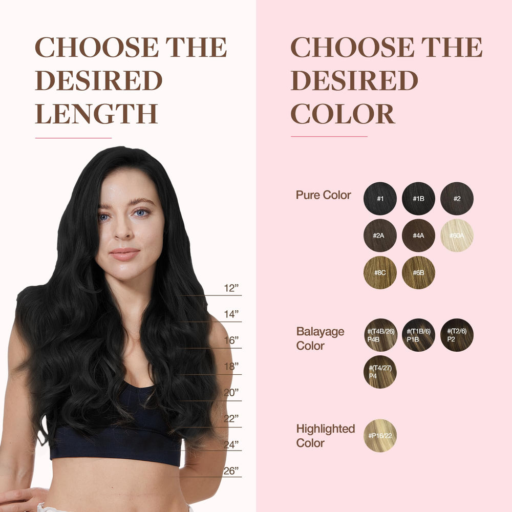 GOO GOO clip-in extensions 9-piece set shown for versatile styling options.