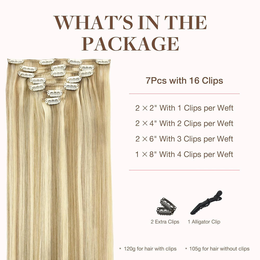 GOO GOO clip-in hair extensions close-up weft showing smooth cuticles and tangle resistance.