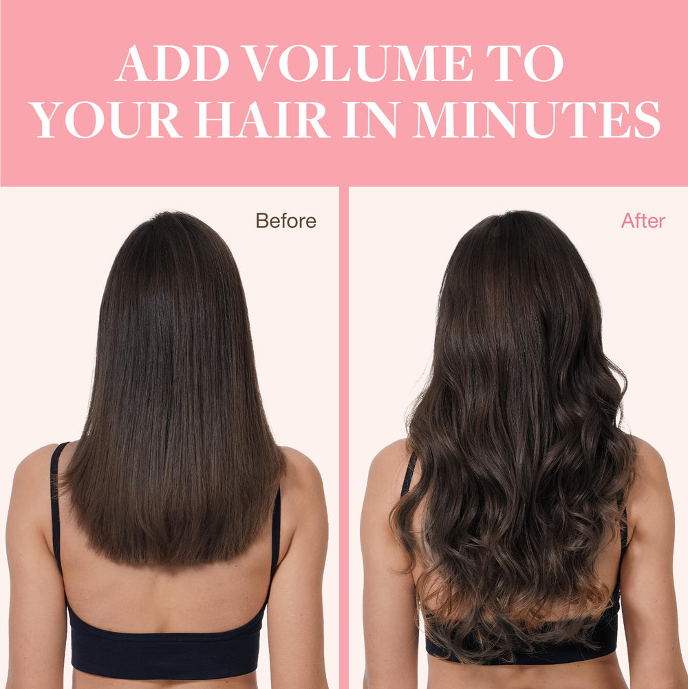 GOO GOO clip-ins easy clip-in design for quick styling.