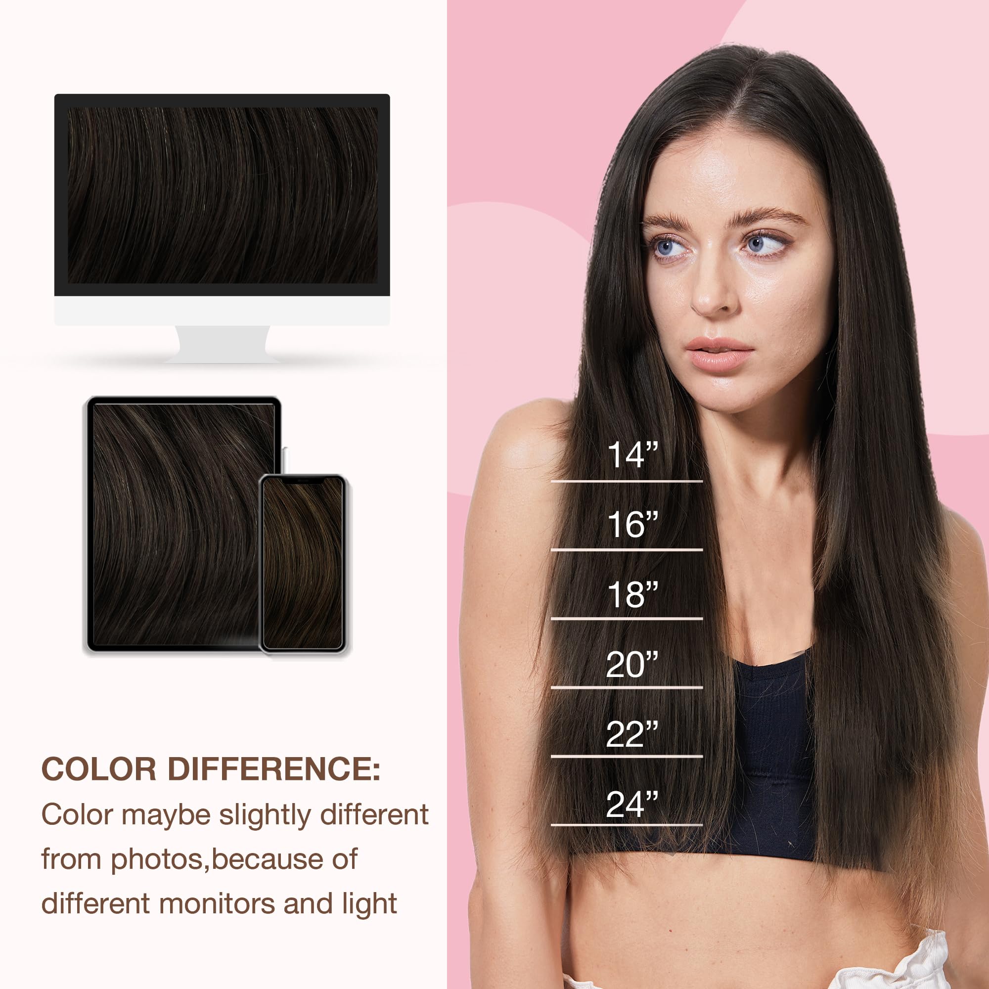 GOO GOO Sew-in Extensions styled look on model demonstrates versatile wear