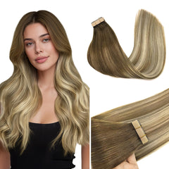 GOO GOO tape-in extensions 20inch 50g 20pcs for instant length and volume