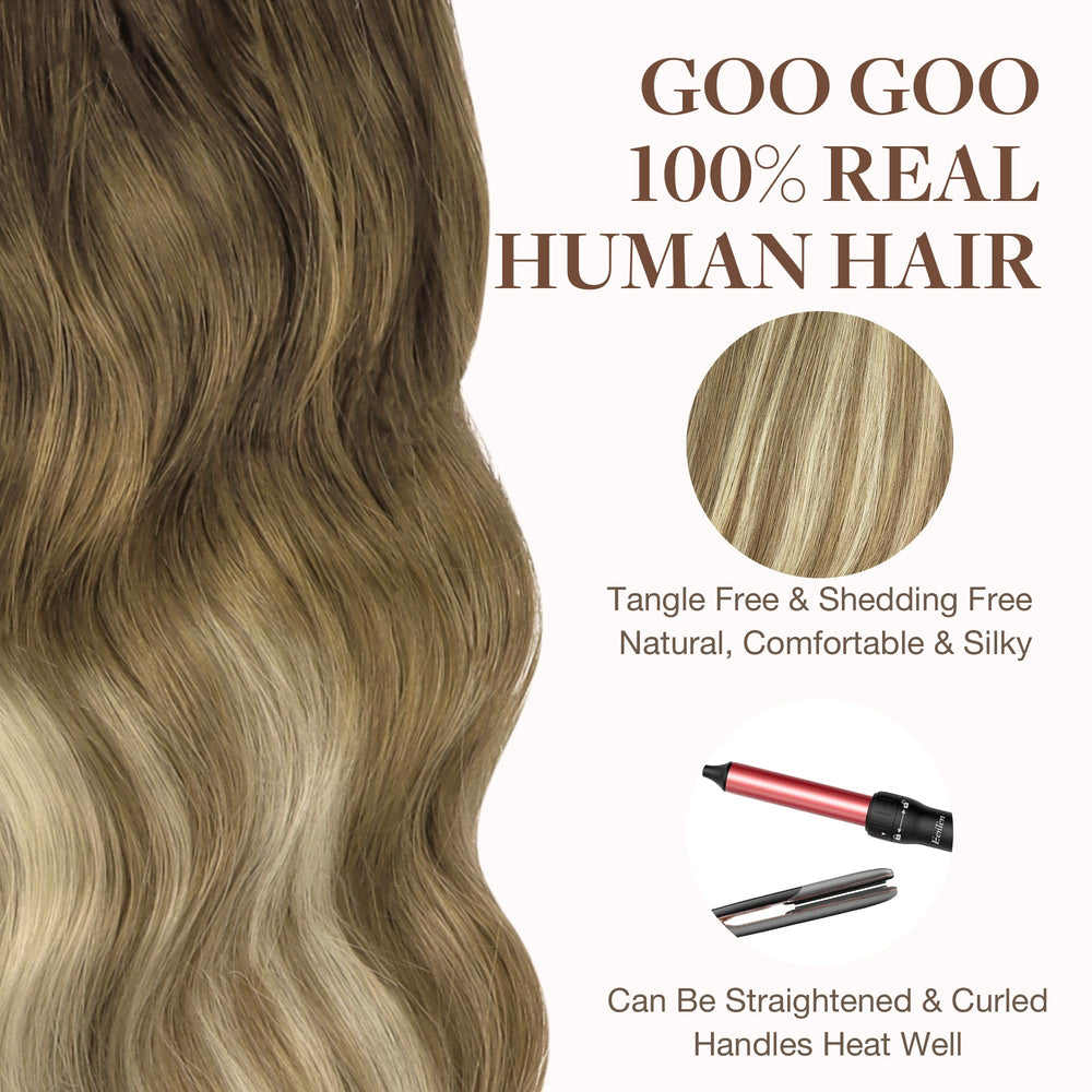 GOO GOO tape-in easy removal closeup preserving hair health
