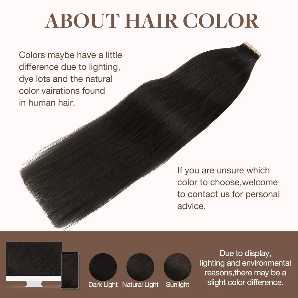 GOO GOO tape-in extensions strong-gentle adhesive for secure wear.