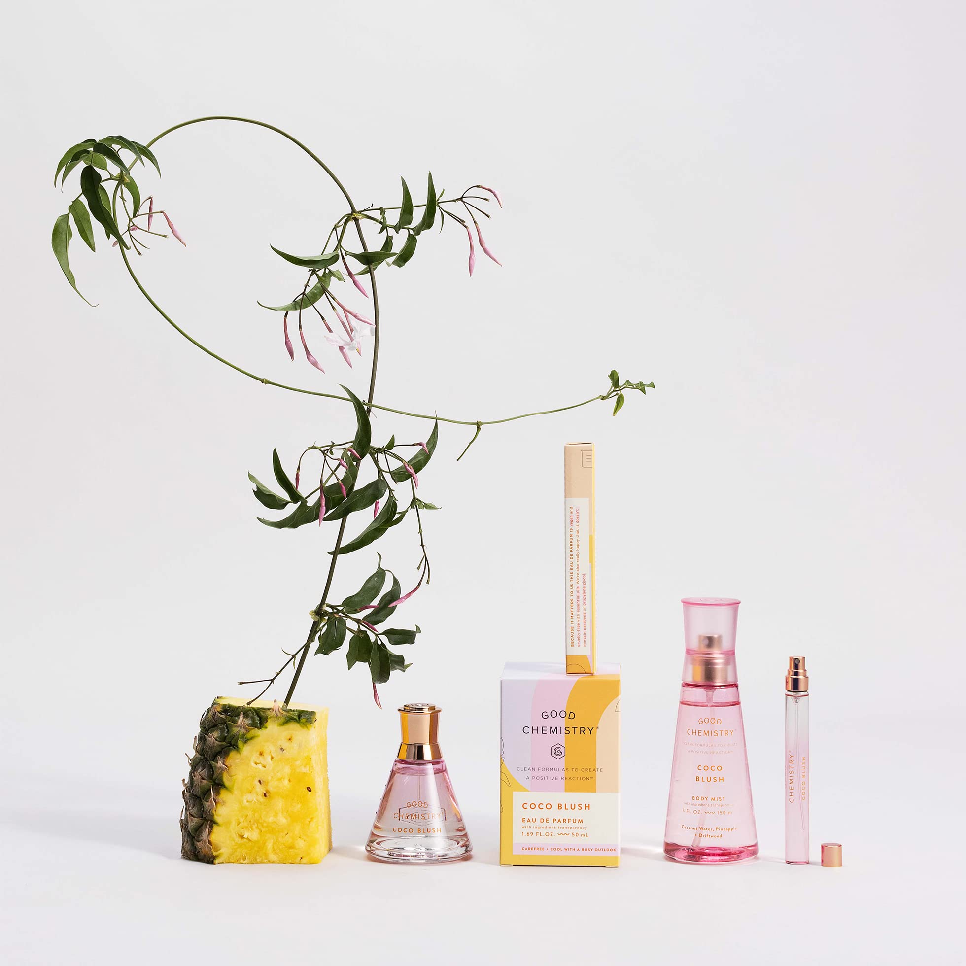 Good Chemistry Coco Blush mini travel spray is giftable
