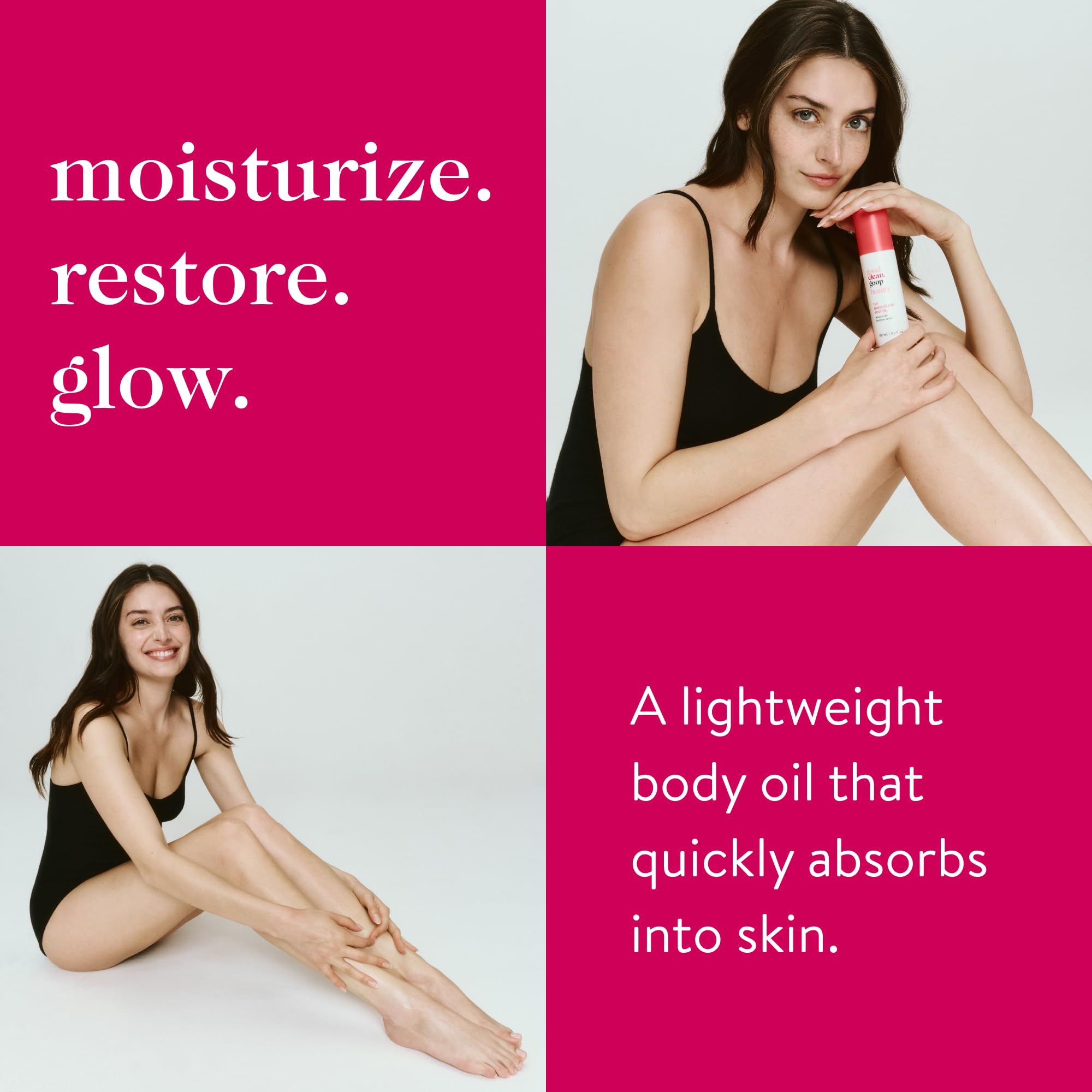 Good Clean Goop Naked Elixir texture on hand highlights fast absorption