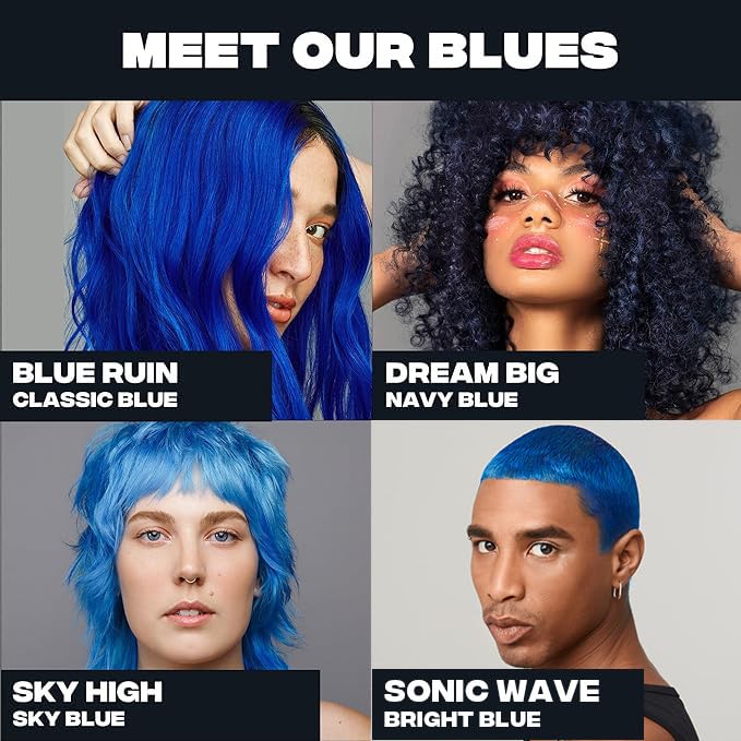 Good Dye Young Blue Ruin application with gloves – easy, mess-free color.