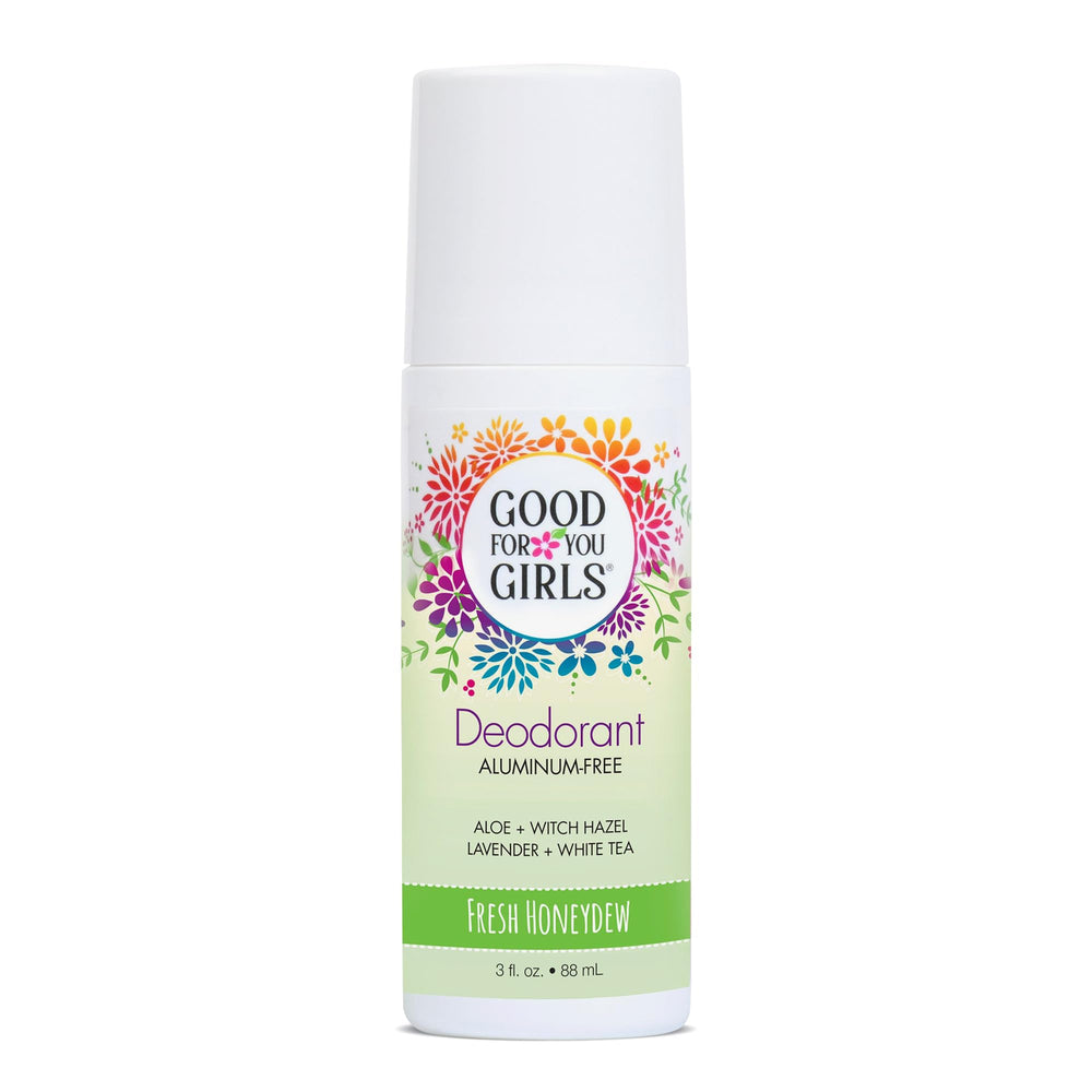 Good For You Girls deodorant bottle for Fresh Honeydew roll-on odor protection