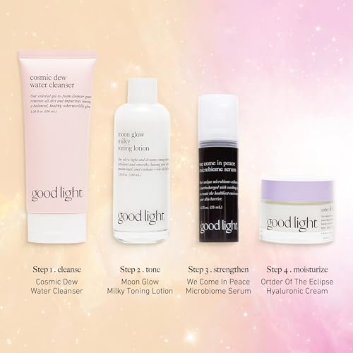 Good Light Moon Glow Toner porcelain skin closeup showcases gentle exfoliation and luminous complexion