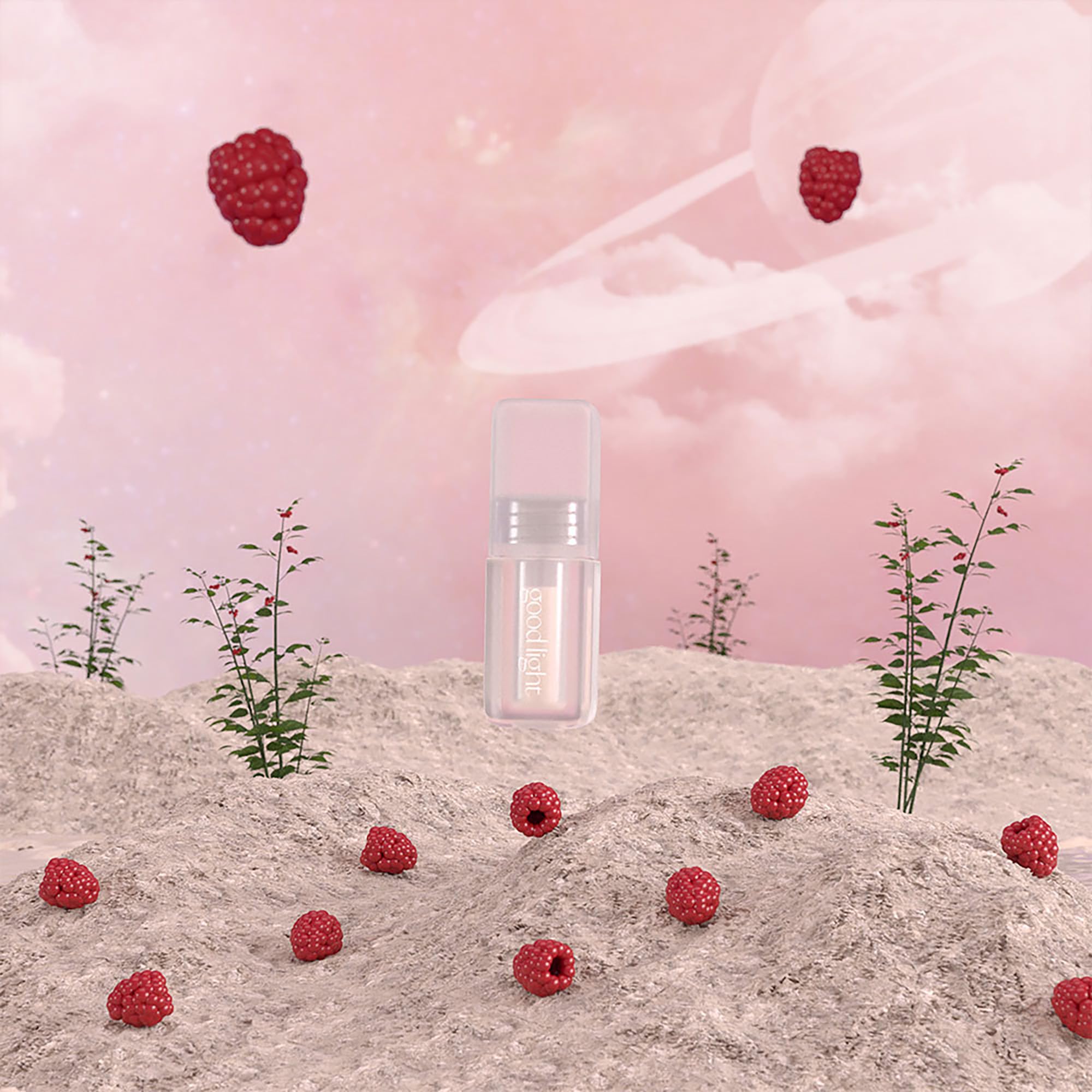 Good Light Raspberry extract soothes irritation and supports barrier health