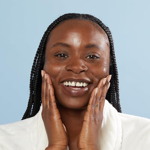 Eye-area near Good Molecules serum close-up to show gentle use