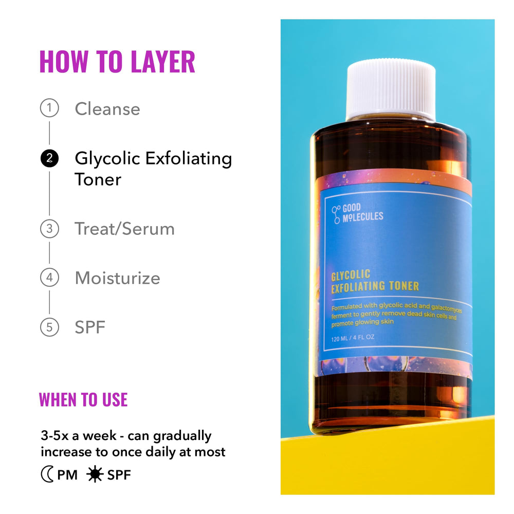 Good Molecules Glycolic Exfoliating Toner aloe soothes after exfoliation