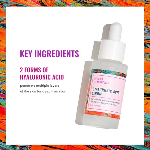 Good Molecules HA Serum dispenses drops showing light, non-greasy texture