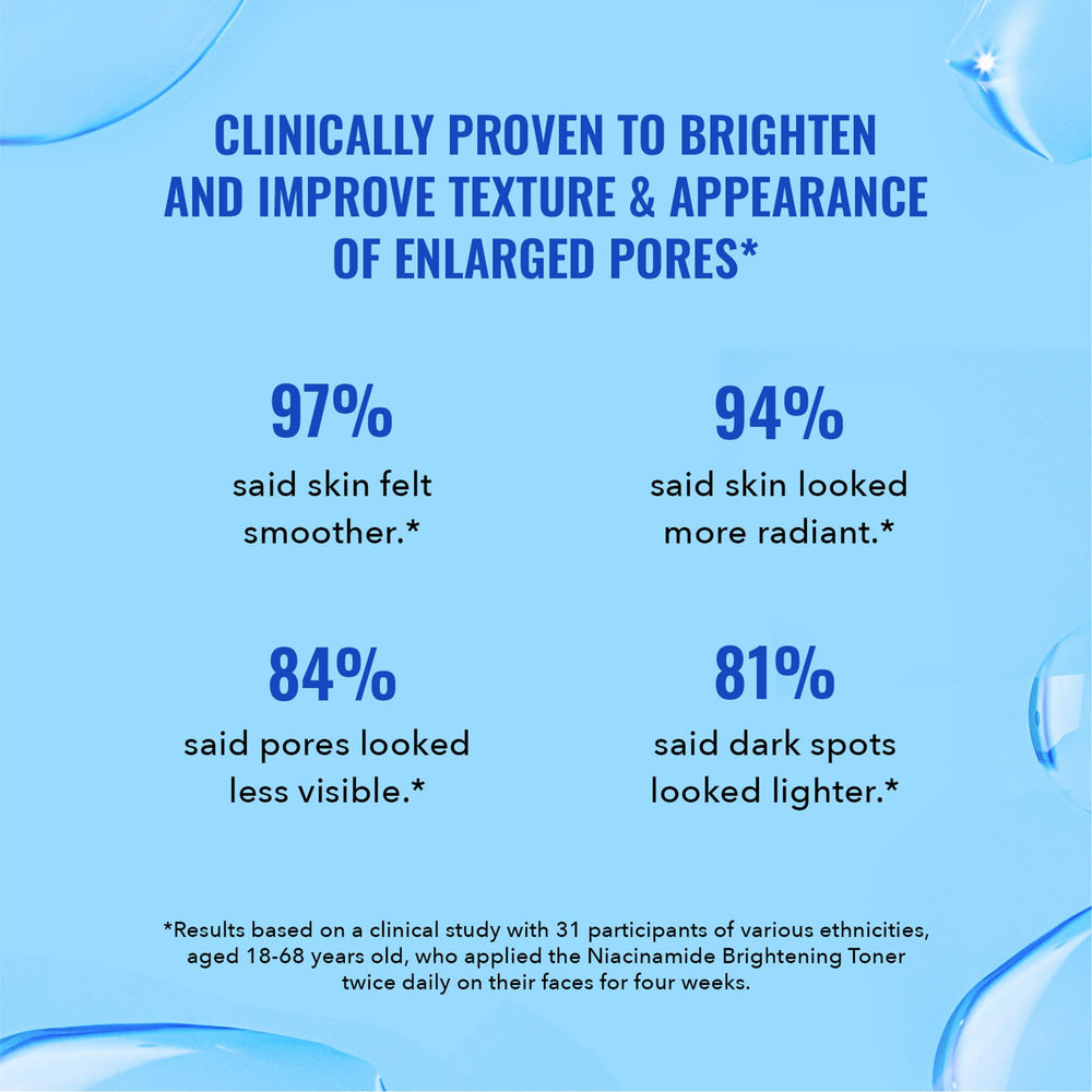 Good Molecules Niacinamide Brightening Toner on cotton pad supports gentle toning routine
