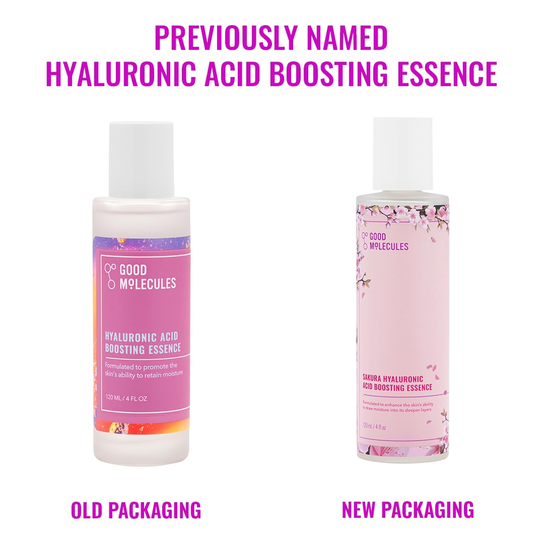Good Molecules Sakura Hyaluronic Acid Boosting Essence bottle packaging and label