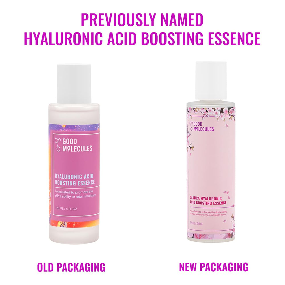 Good Molecules Sakura Hyaluronic Acid Boosting Essence bottle packaging and label