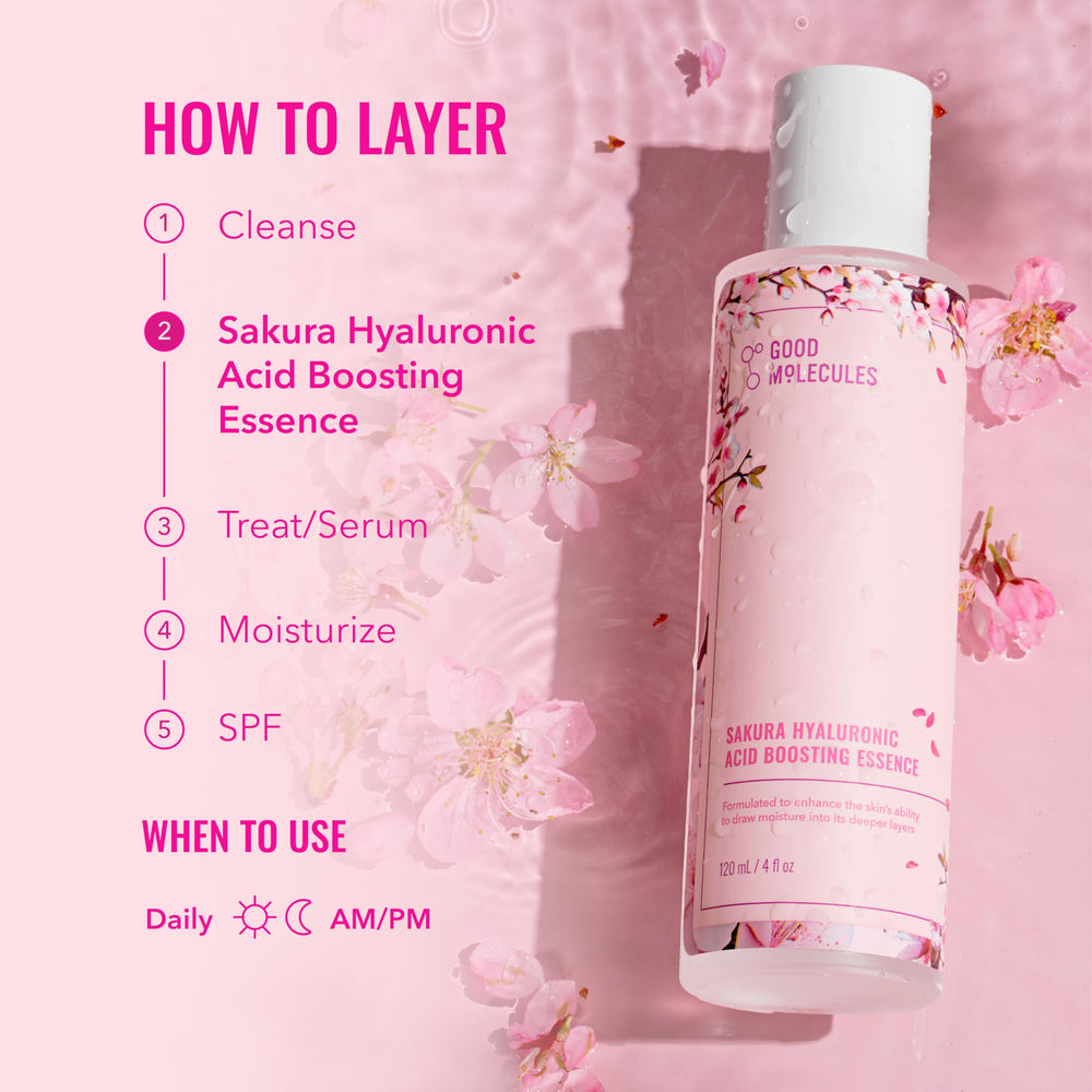 Good Molecules Sakura Hyaluronic Acid Boosting Essence fragrance free formula