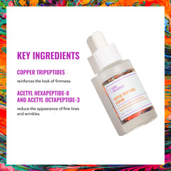 Good Molecules Super Peptide Serum on skin showing smooth, plump-looking texture