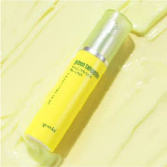 GOODAL Green Tangerine Eye Cream application on fingertip for gentle under-eye care