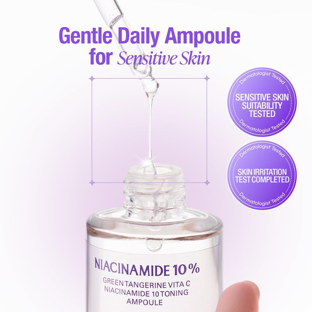 GOODAL ampoule dropper delivering hydrating serum for even tone