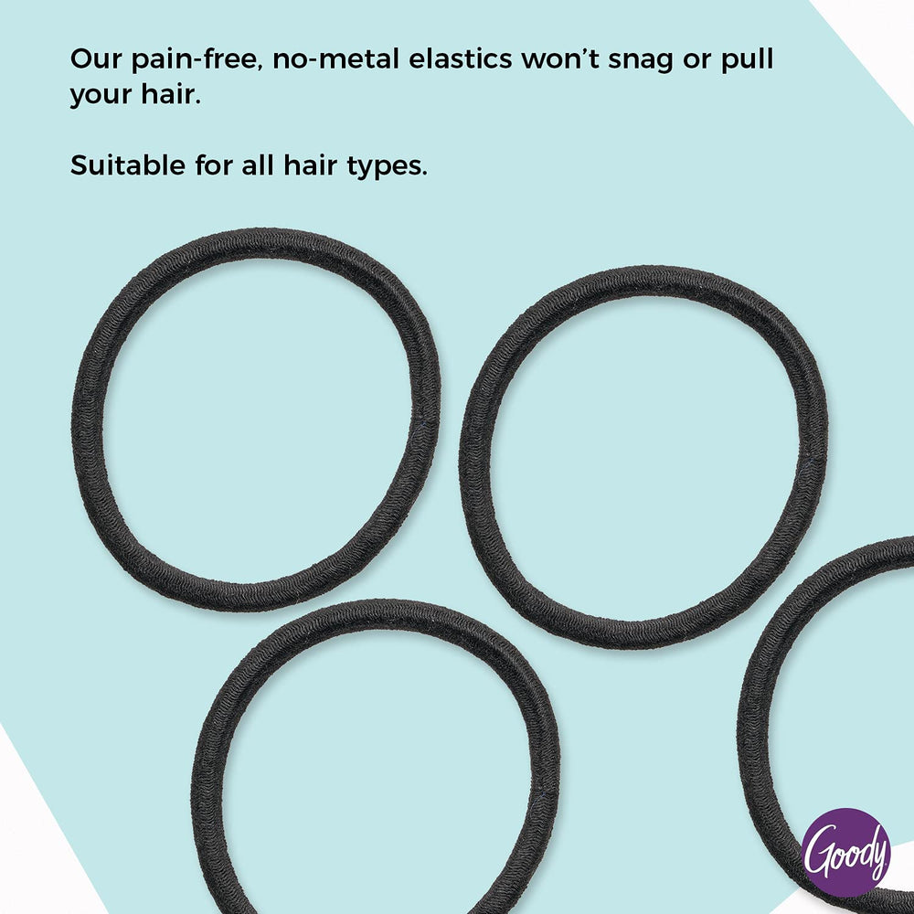 Goody Ouchless elastic in gym scene demonstrating secure hold for active use.