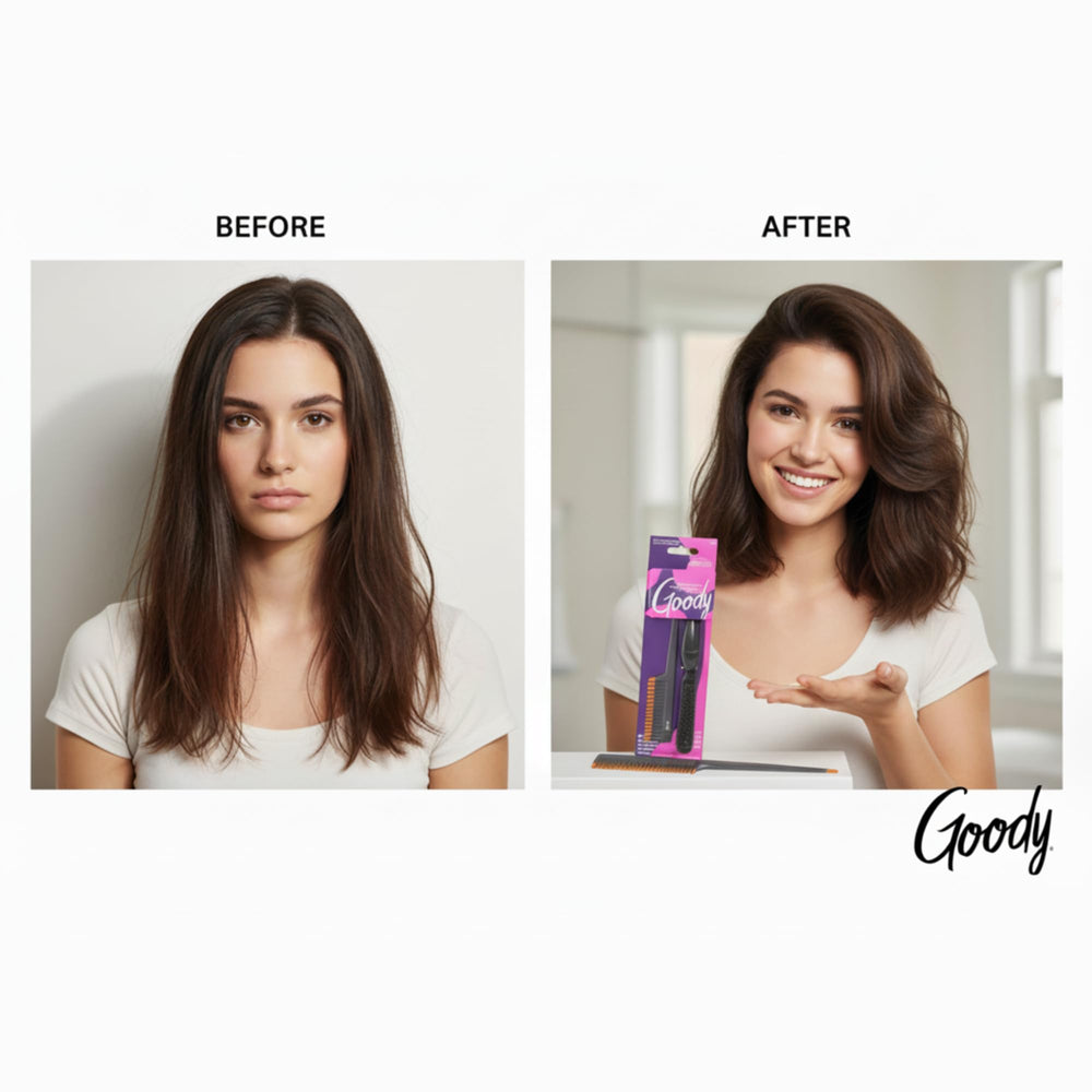 Goody Volume Boost easy-clean bristles resist buildup for long-lasting use