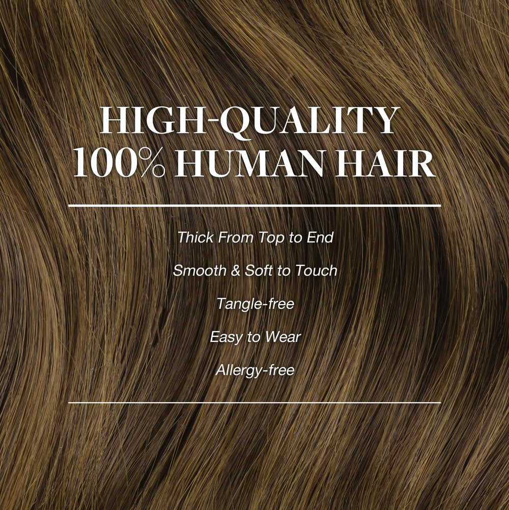 GOO GOO seven-piece clip-in set for versatile fullness and style.