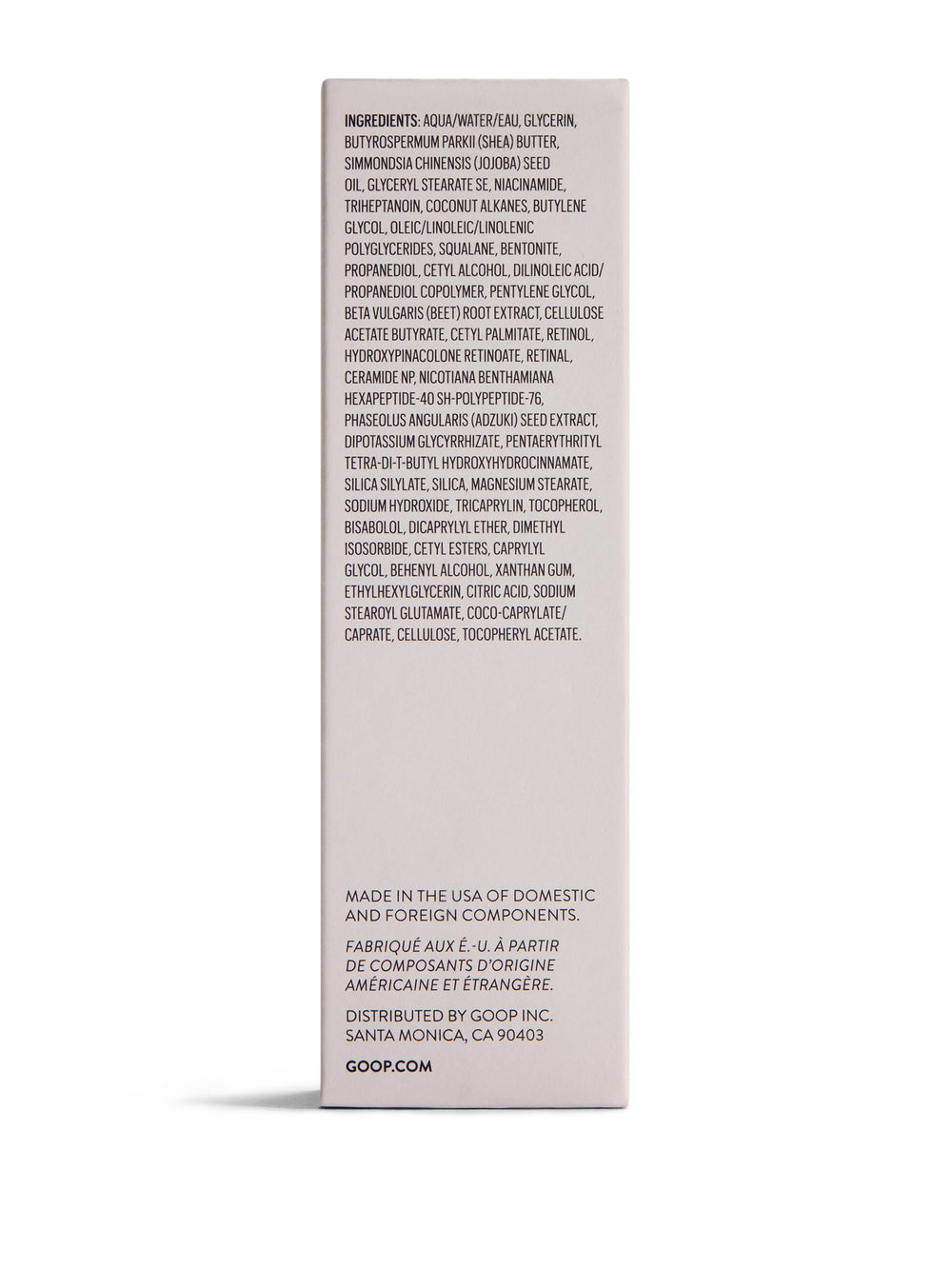 goop Beauty 3x Retinol Serum barrier repair with ceramides and niacinamide