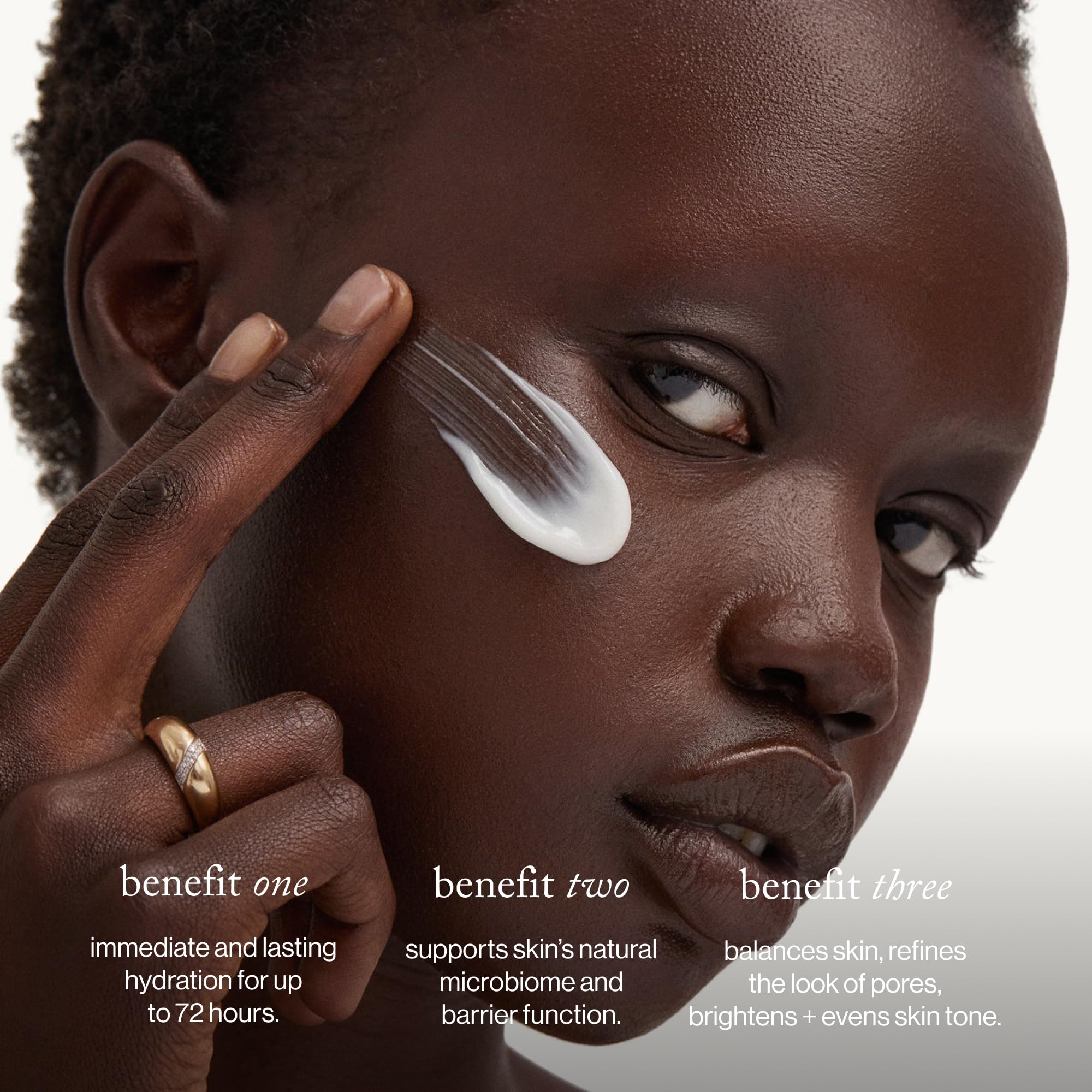 goop Beauty Water Cream texture swirl highlights satin-matte hydration