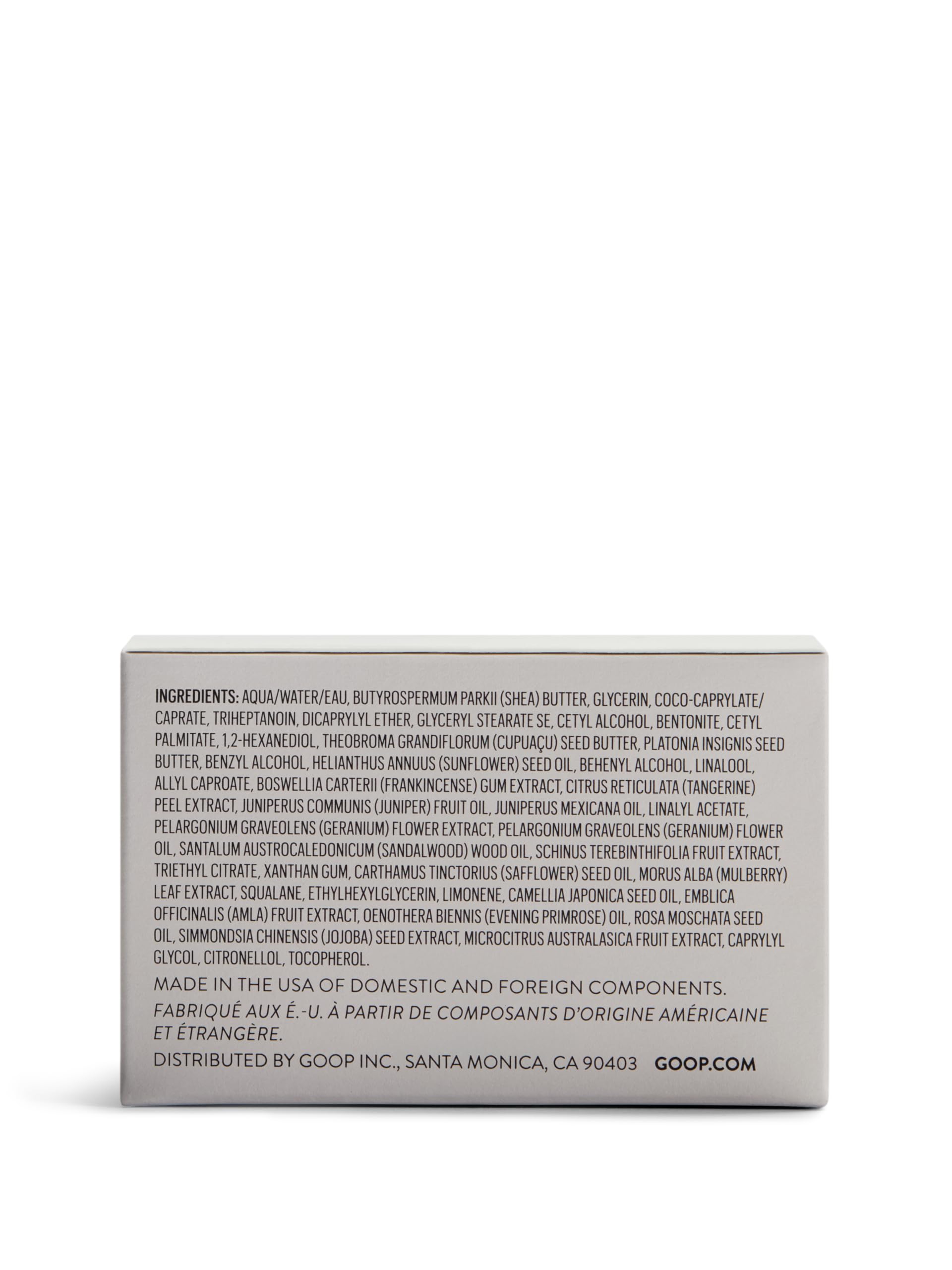 goop Beauty Body Butter clinical study highlight illustrating noticeable skin tone and silkiness