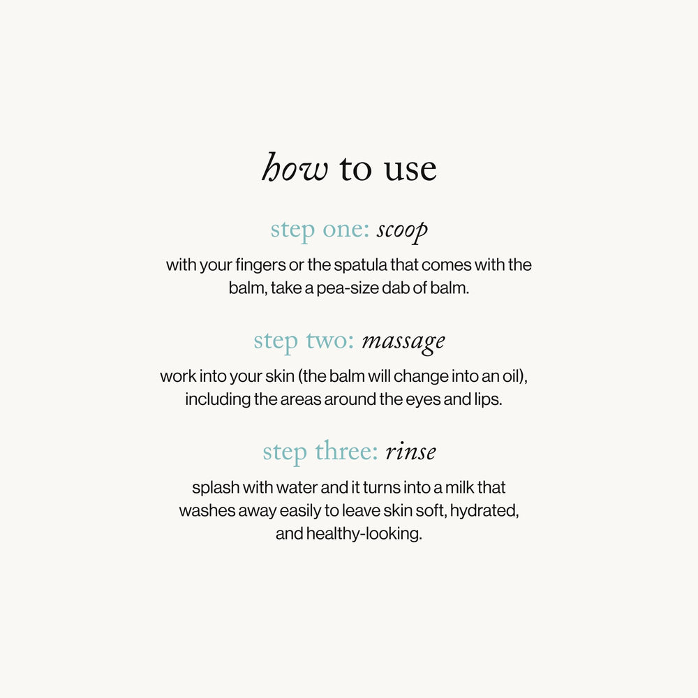 Goop Beauty Cleansing Balm transitioning to a milky finish after water rinse.