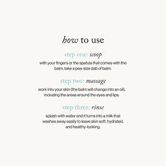 Goop Beauty Cleansing Balm transitioning to a milky finish after water rinse.