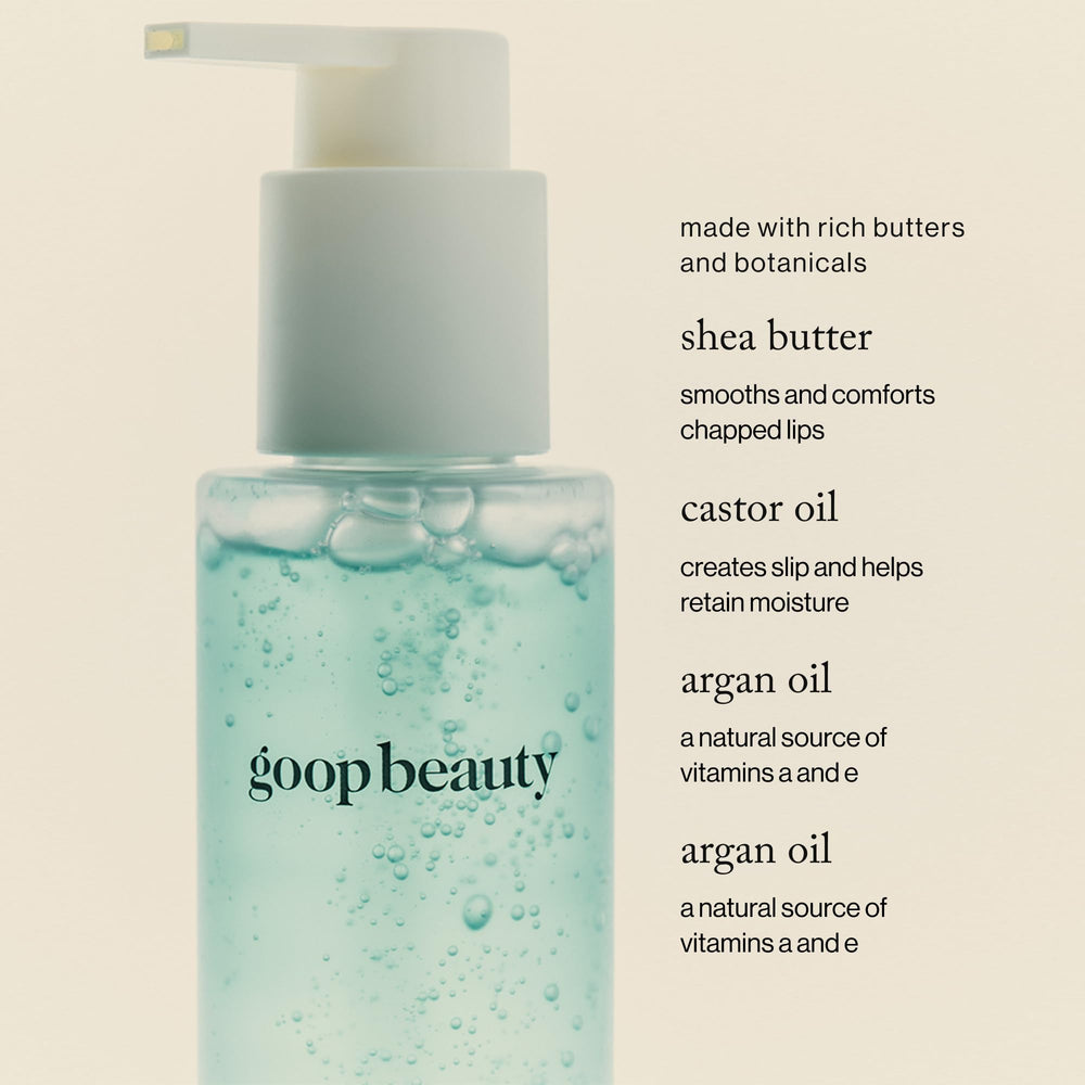 goop Beauty Daily Detox cleanser malachite aids pore refinement.
