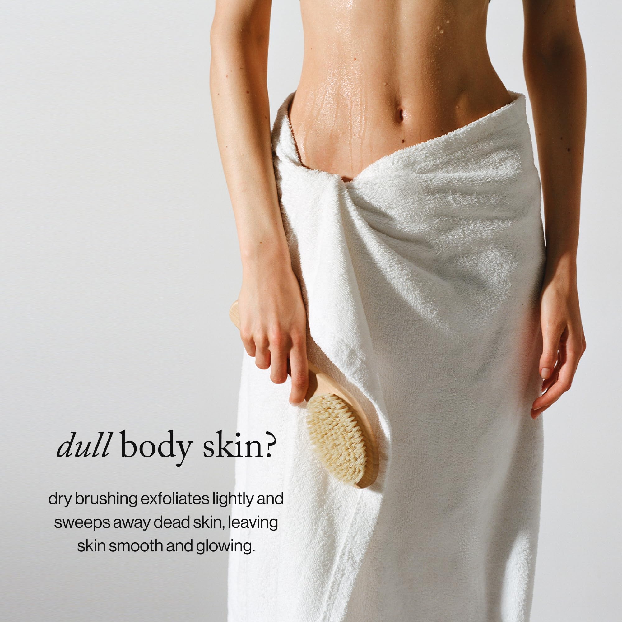 goop Beauty Dry Brush featured in a morning routine for an energizing start.