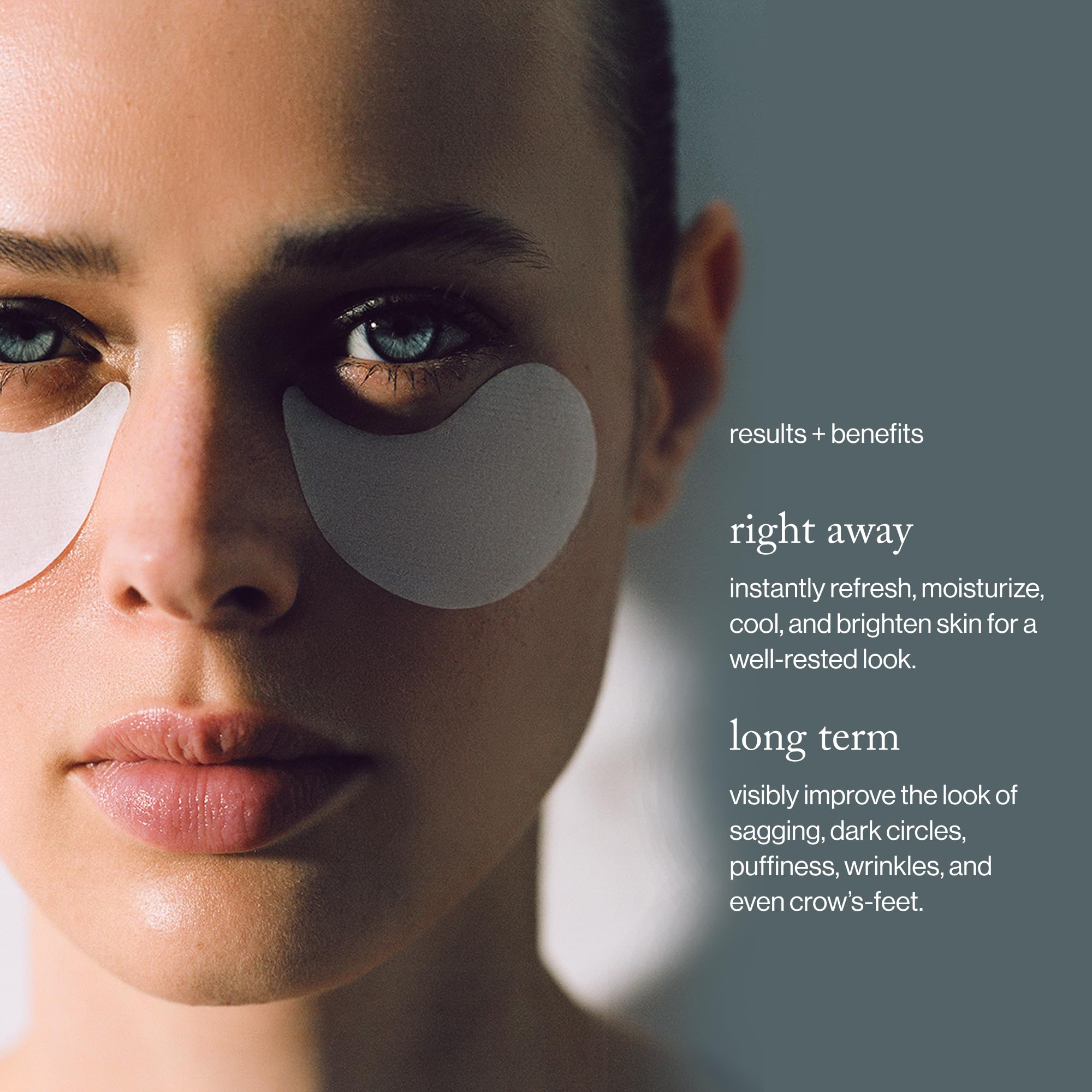 Goop Beauty Eye Masks dark circles pack suggests brighter under-eye area.