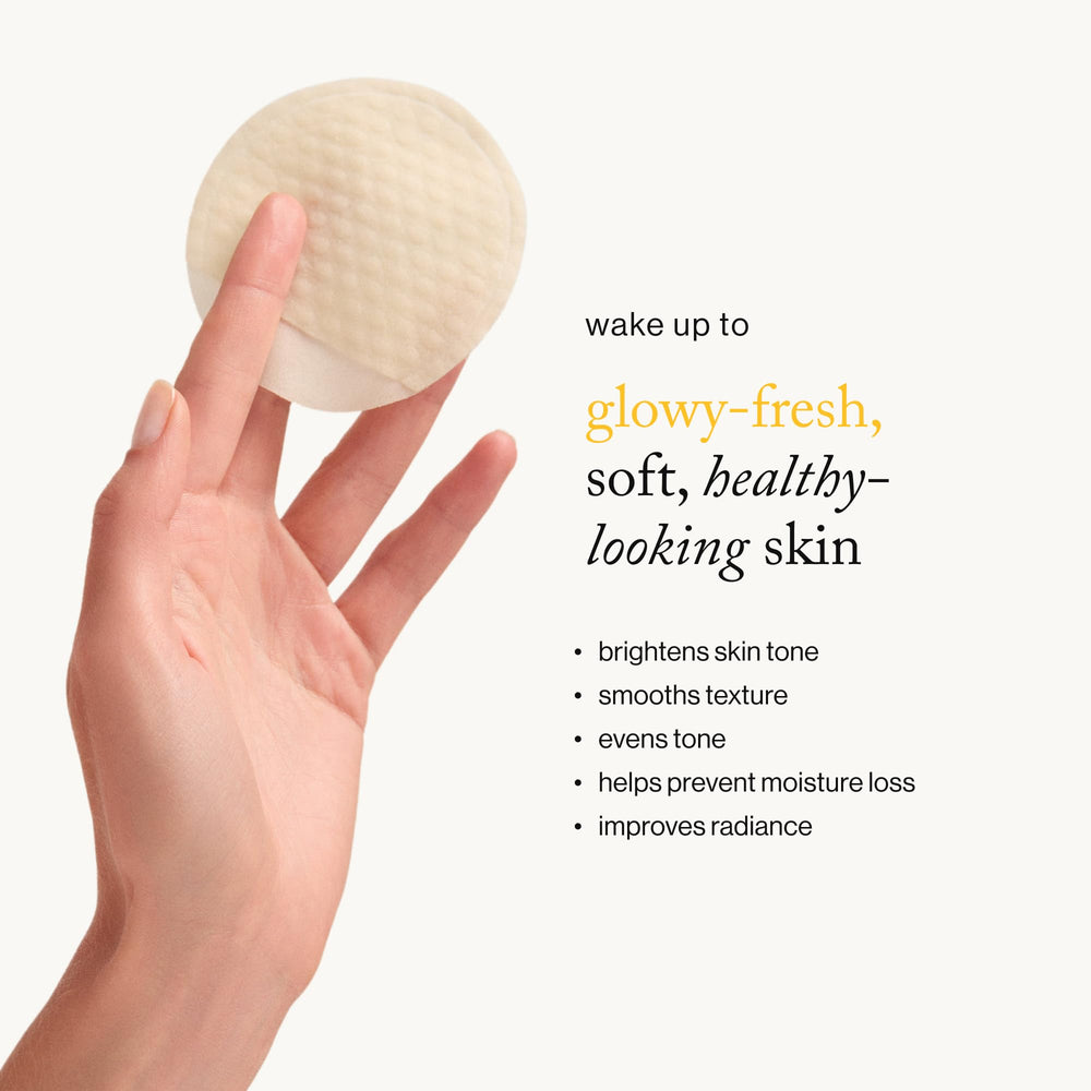 goop glycolic pads nighttime use hinting at overnight brightening and refined texture.