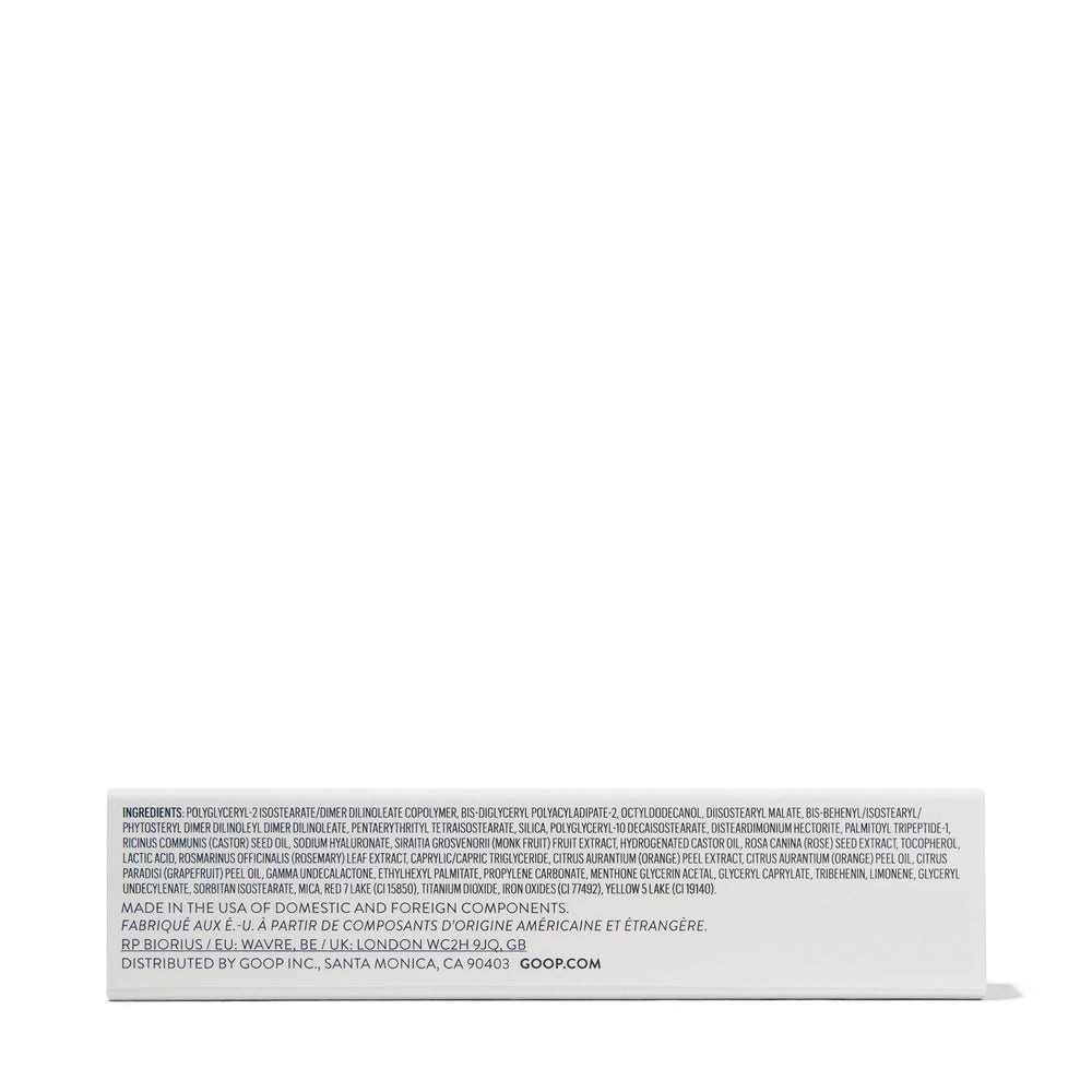 goop Beauty Hydra-Barrier Gel Gloss daily ritual suggests hydration and quick touch-ups