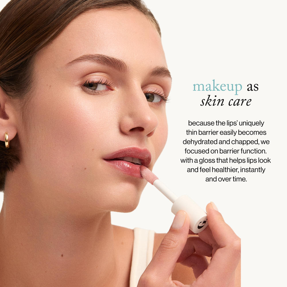 goop Beauty Hydra-Barrier Gel Gloss ingredients highlight peptides and hyaluronic acid for moisture