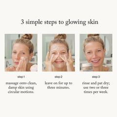 goop Beauty Microderm Exfoliator texture closeup shows marshmallow-like scrub