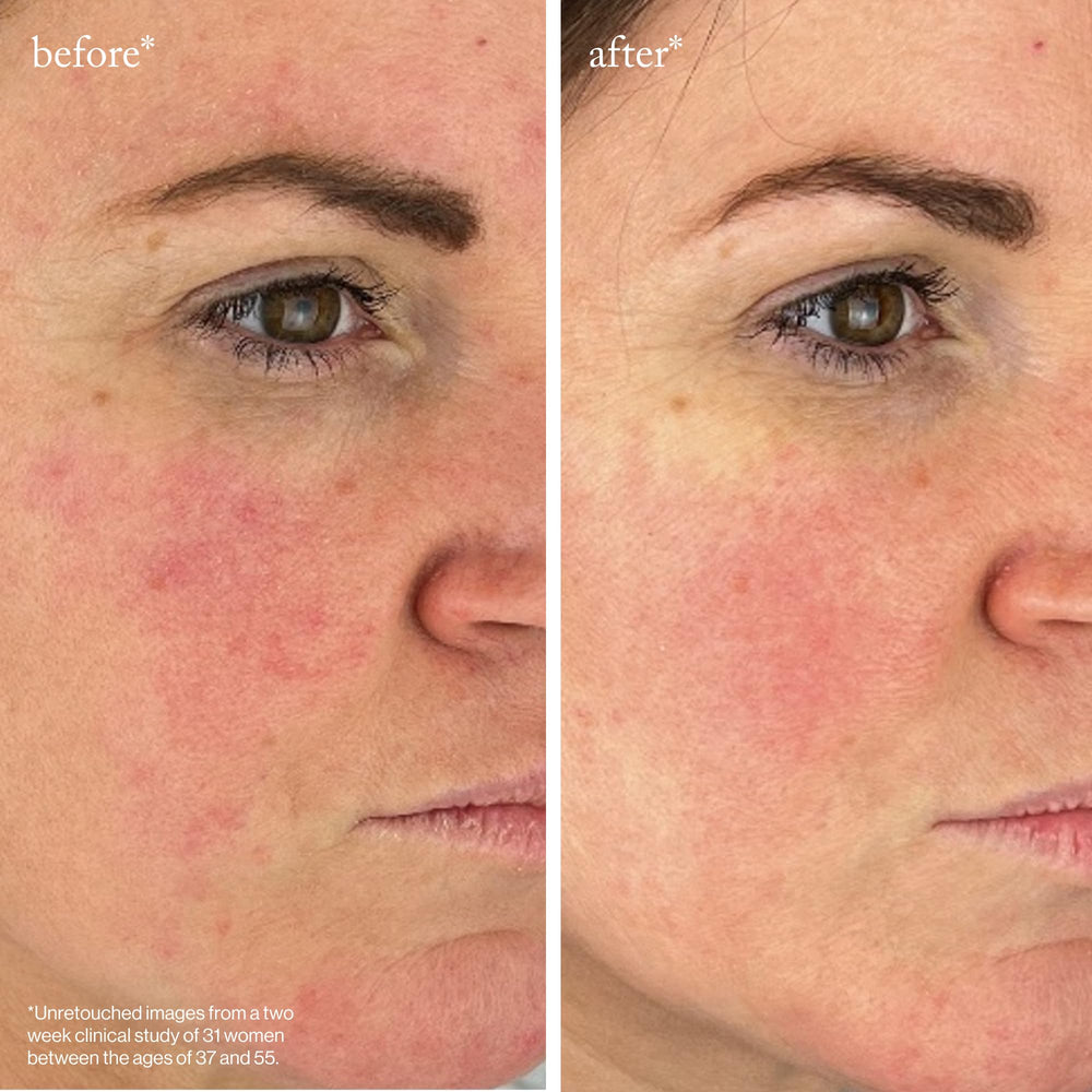 Goop Beauty peptide serum night routine application demonstrates hydration and gentle anti-aging care.