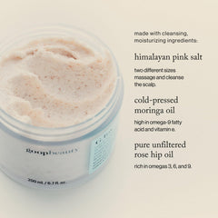 goop Beauty Scalp Scrub Shampoo with moringa oil nourishes scalp during cleansing and reduces dryness.
