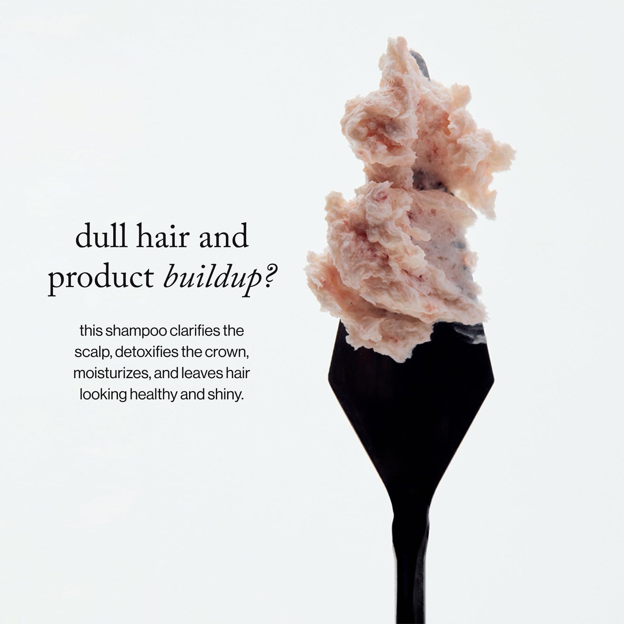 goop Beauty Scalp Scrub Shampoo purifies scalp by removing buildup for a fresh start.