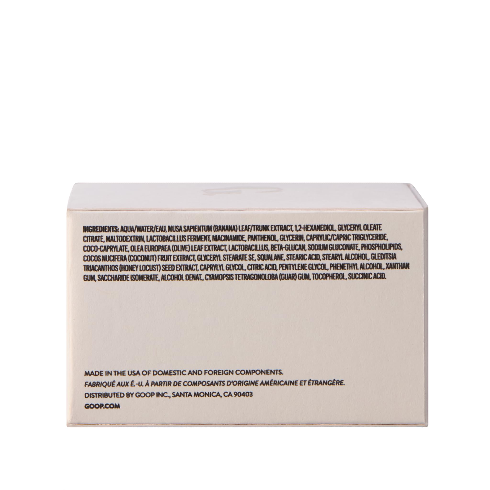 Goop Honey Locust Seed Extract illustration highlights active ingredients for brightening support.