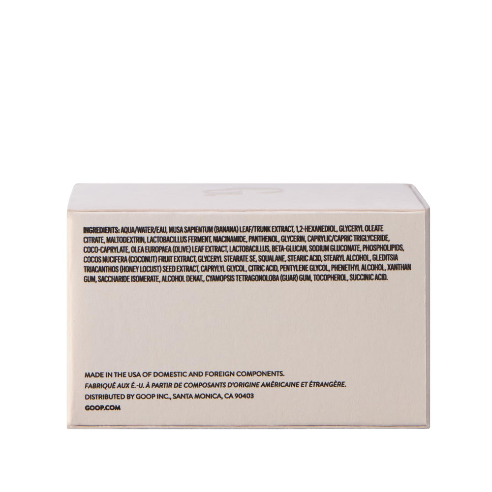 Goop Honey Locust Seed Extract illustration highlights active ingredients for brightening support.