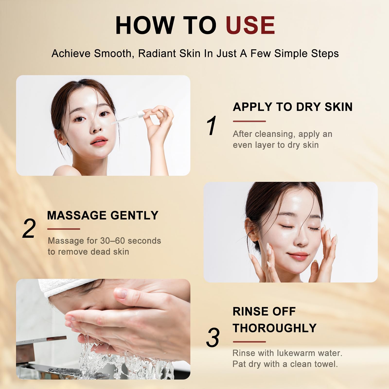 Goorly multi-hyaluronic acid glycerin pump demonstrates lightweight hydration after exfoliation.