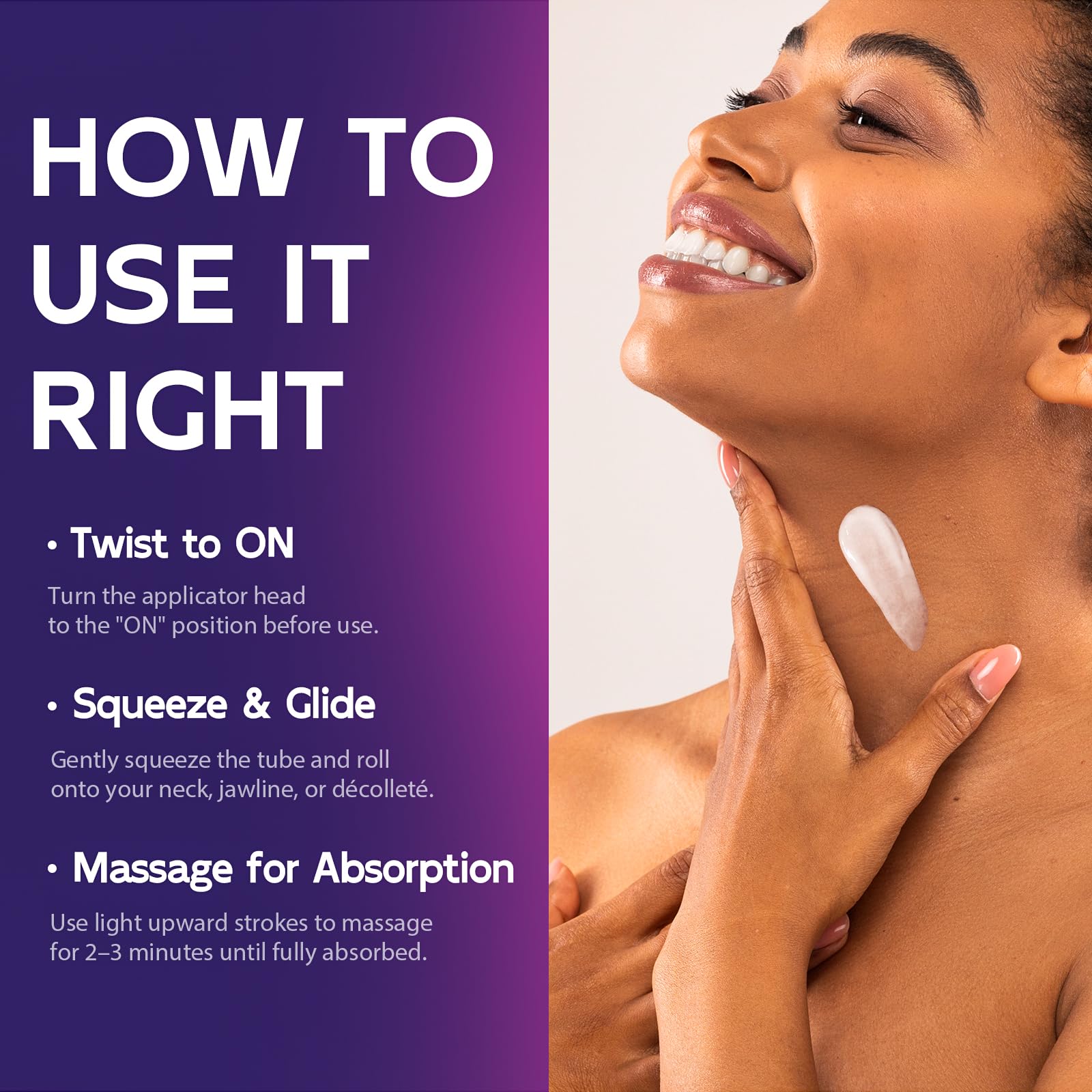GOOSURE value-size bottle for daily neck care.