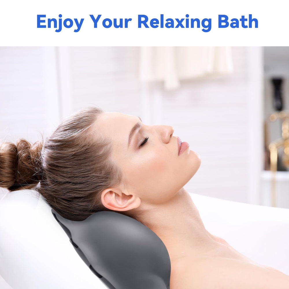 Goowin bath pillow fits built-in and freestanding tubs.