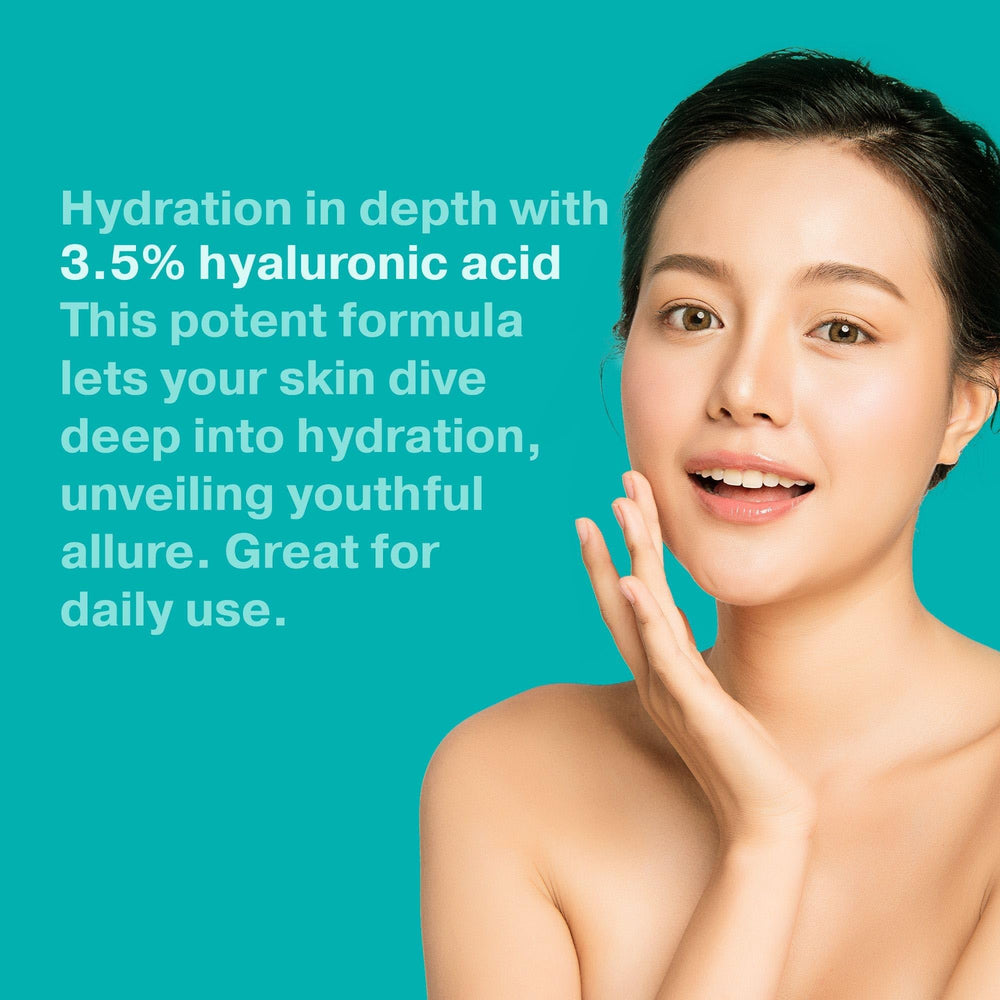 Go Radiance serum applied on the face with smooth absorption and refreshed look.